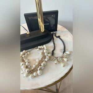 Chunky Pearl statement necklace set 🤍